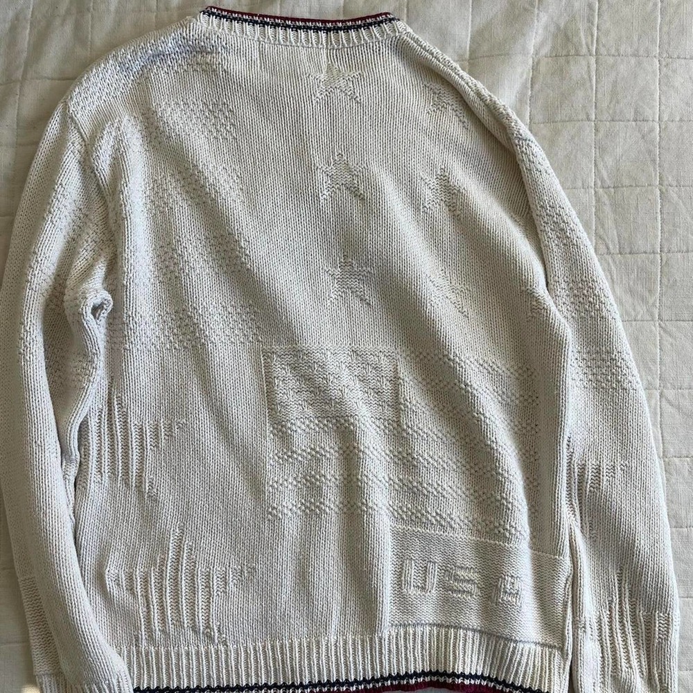 Vintage american flag knit sweater - Picture 4 of 5